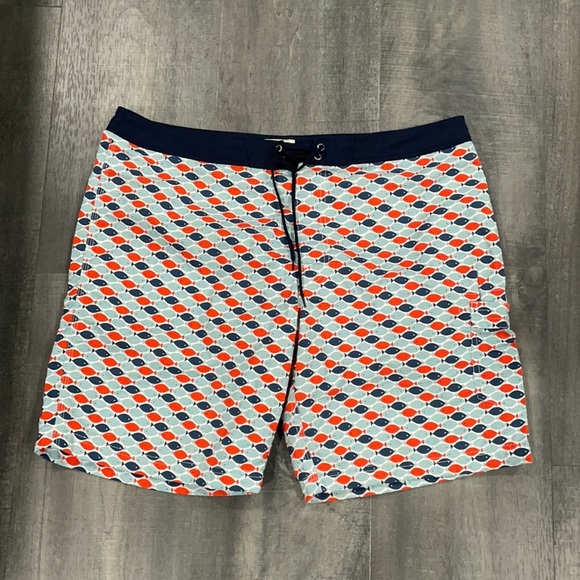 J. Crew papaya fish swim board shorts - Picture 2 of 7